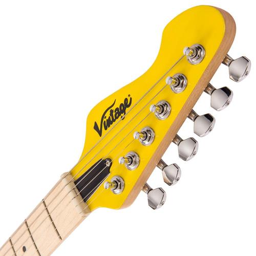 Vintage V6M24DY ReIssued Electric Guitar ~ Daytona Yellow - Aron Soitin