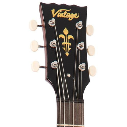 Vintage V132TSB ReIssued Tobacco Sunburst sähkökitara - Aron Soitin
