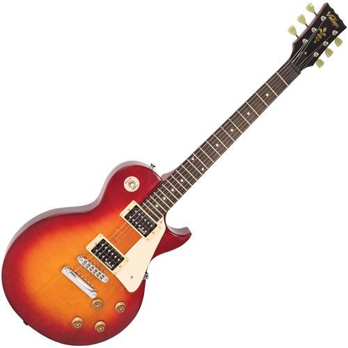Vintage V100NBCSB ReIssued Les Paul Unbound Cherry Sunburst sähkökitara - Aron Soitin