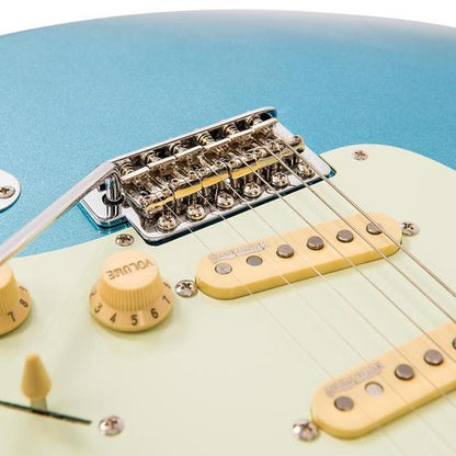 Vintage V6CAB ReIssued Electric Guitar ~ Candy Apple Blue - Aron Soitin