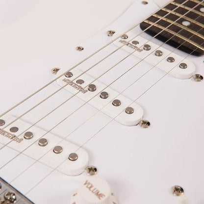 Vintage V6JMH ReIssued Electric Guitar ~ Olympia White 'Fillmore' - Aron Soitin