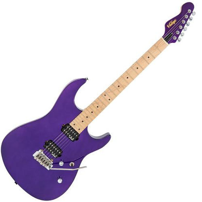 Vintage V6M24PL ReIssued Series Electric Guitar ~ Pasadena Purple - Aron Soitin