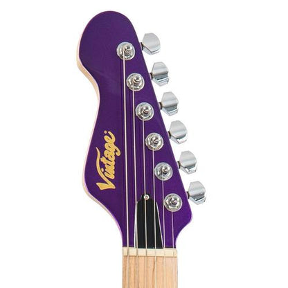Vintage V6M24PL ReIssued Series Electric Guitar ~ Pasadena Purple - Aron Soitin
