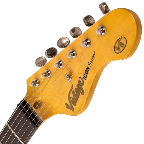 Vintage V6MRVG ICON Electric Guitar ~ Distressed Ventura Green - Aron Soitin