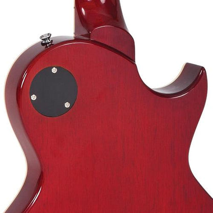 Vintage LV100CS Reissued Les Paul Cherry Sunburst vasenkätinen sähkökitara - Aron Soitin