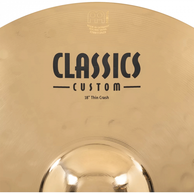 Meinl Classics Custom 18" Thin Crash - Aron Soitin