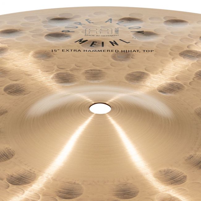 Meinl Pure Alloy 15" Extra Hammered Hihat - Aron Soitin