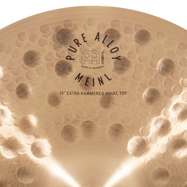 Meinl Pure Alloy 15" Extra Hammered Hihat - Aron Soitin
