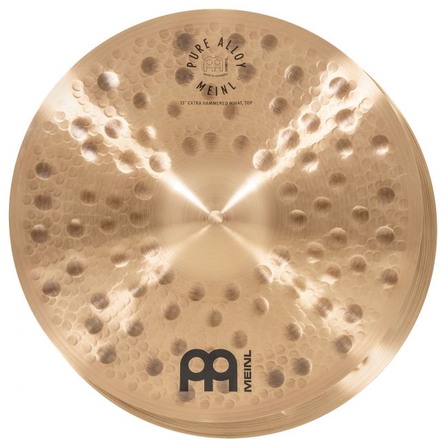 Meinl Pure Alloy 15" Extra Hammered Hihat - Aron Soitin