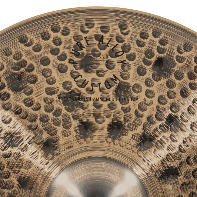 Meinl Pure Alloy Custom 15" Extra Thin Hammered Hihat - Aron Soitin