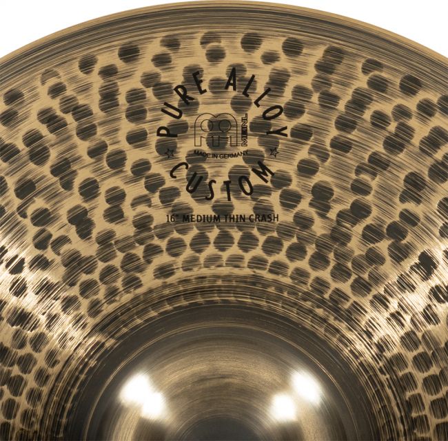 Meinl 16" Pure Alloy Custom Medium Thin Crash - Aron Soitin
