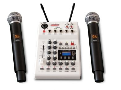 AUDIODESIGNPRO PAMX2 12/2UHF KAKSI LANGATONTA MIKROFONIA JA MIKSERI - Aron Soitin