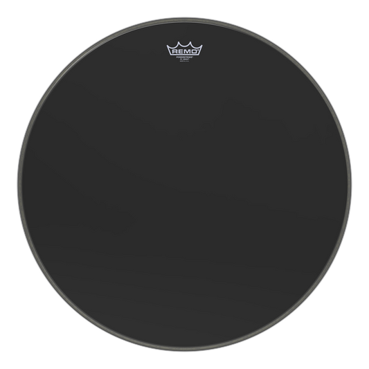 Remo 24" Powerstroke 3 Ebony bassokalvo - Aron Soitin