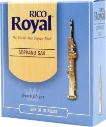 Rico Royal 2½ sopraanosaksofonin lehtilaatikko ( 10 lehteä) - Aron Soitin