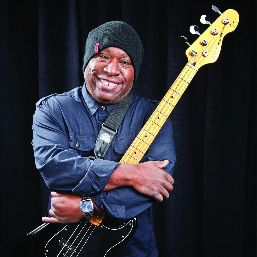Vintage V4 Tony Butler Signature Bass Guitar ~ Black - Aron Soitin