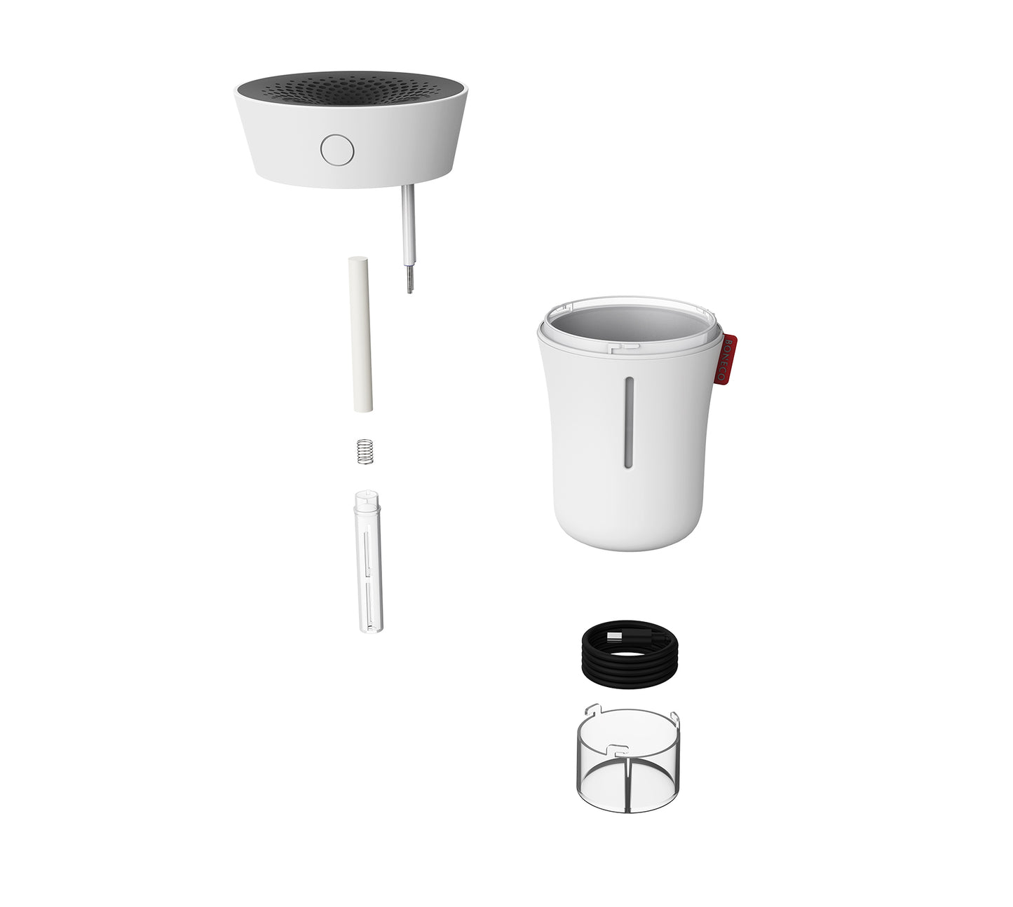 Boneco U50 henkilökohtainen ilmankostutin, USB-C, valkoinen - Aron Soitin
