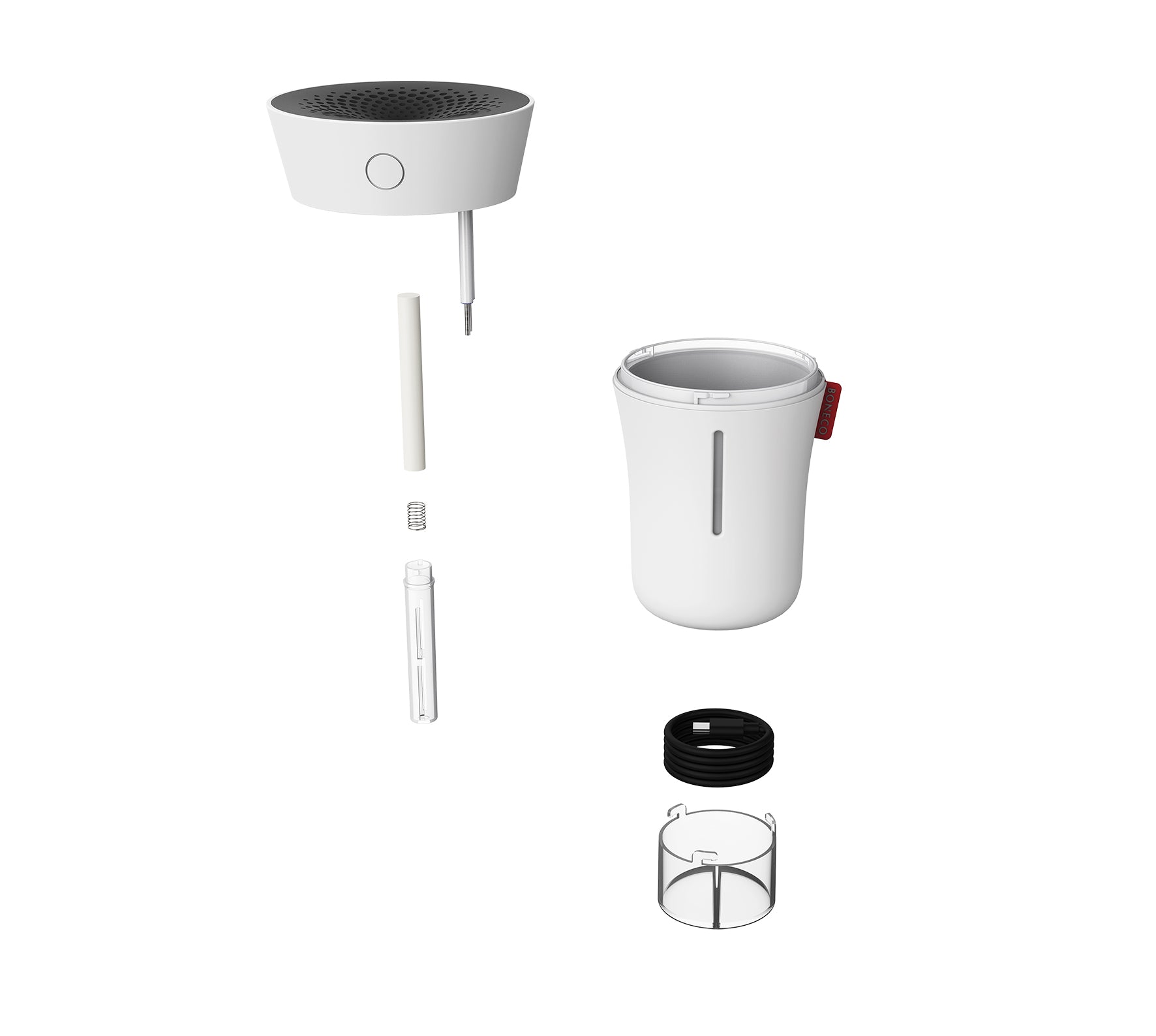 Boneco U50 henkilökohtainen ilmankostutin, USB-C, valkoinen - Aron Soitin